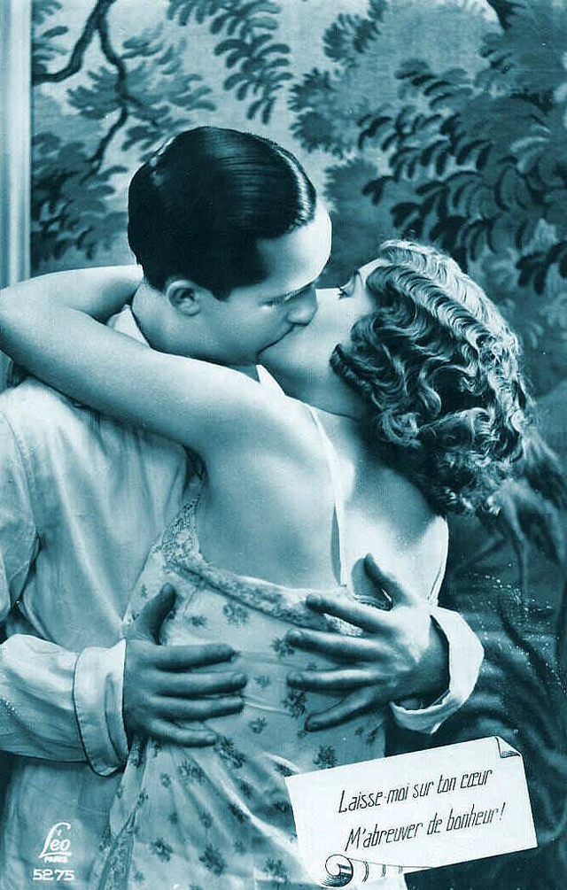 Французские открытки, в которых показано, как романтично целовались в 1920-е годы 8