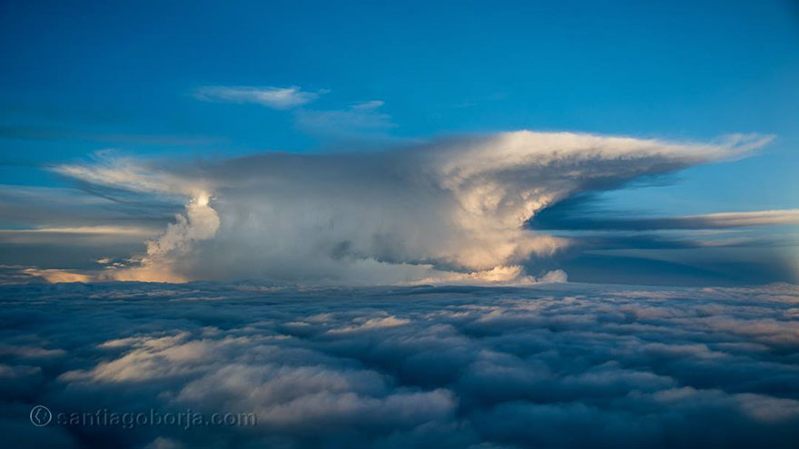 Бури, грозы и облака в аэрофотографиях Сантьяго Борха Лопеса 17