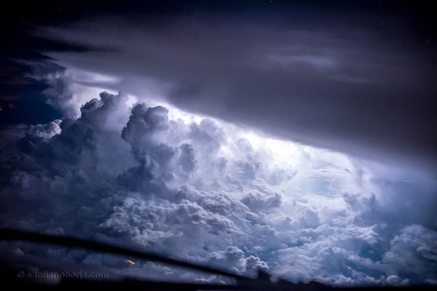 Бури, грозы и облака в аэрофотографиях Сантьяго Борха Лопеса 20