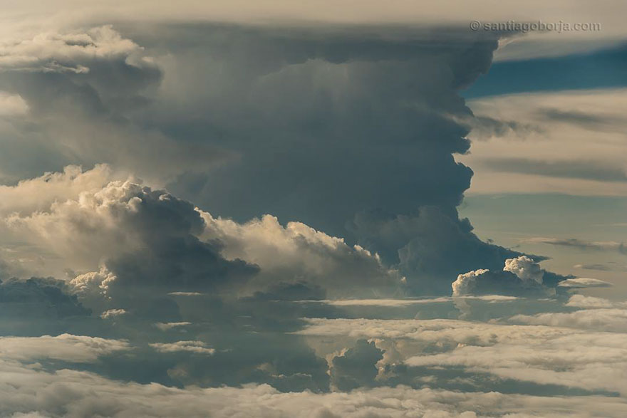 Бури, грозы и облака в аэрофотографиях Сантьяго Борха Лопеса 22