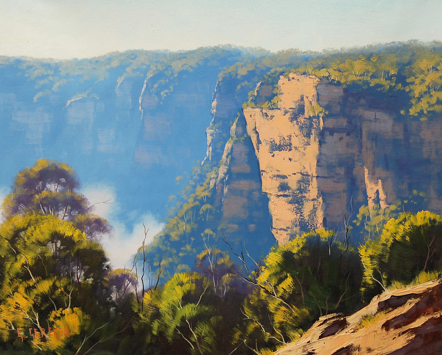 Австралийский художник Грэм Геркен пишет упоительные пейзажи любимого континента 5