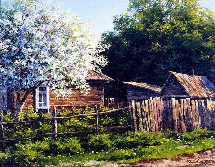 Вдали от суеты: деревенская живопись Дмитрия Лёвина 12
