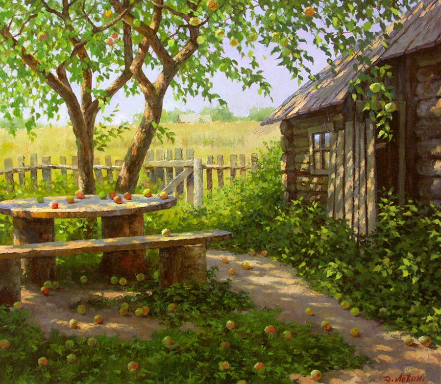 Вдали от суеты: деревенская живопись Дмитрия Лёвина 13