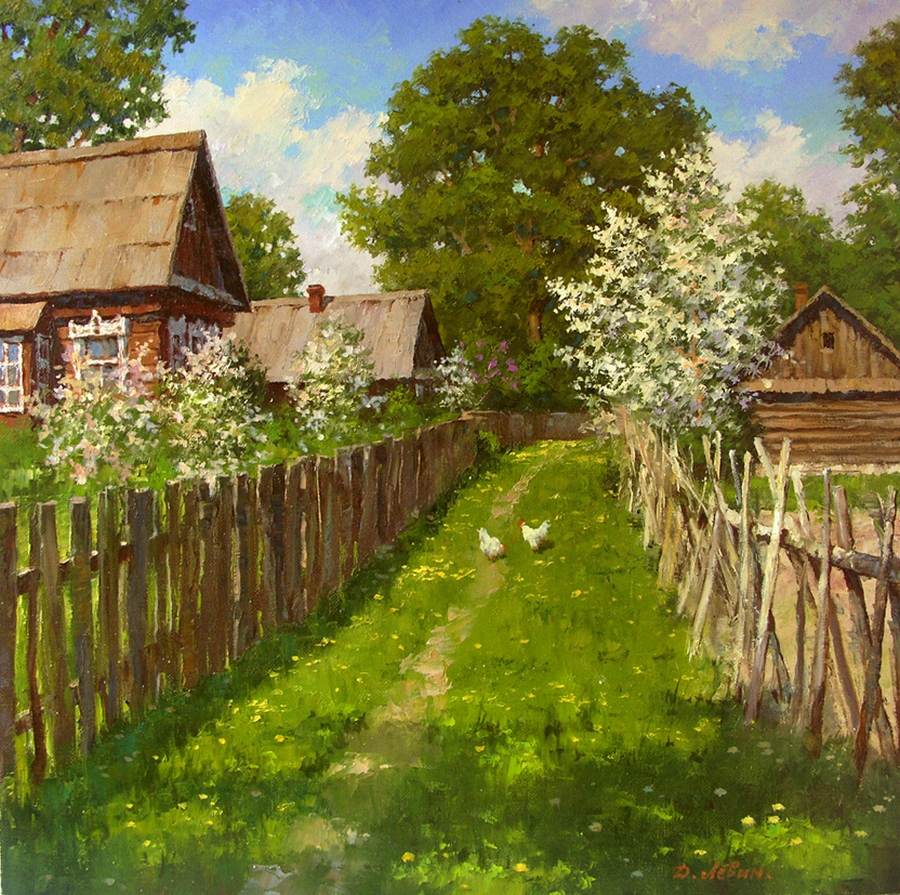 Вдали от суеты: деревенская живопись Дмитрия Лёвина 14
