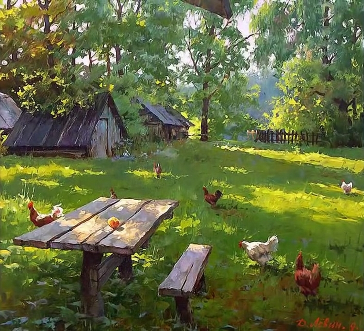 Вдали от суеты: деревенская живопись Дмитрия Лёвина 22