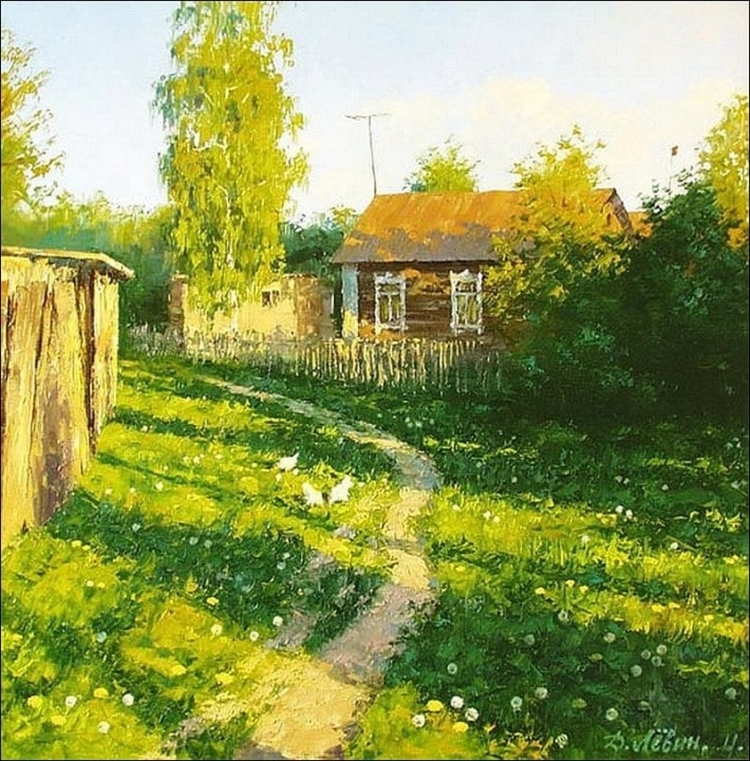Вдали от суеты: деревенская живопись Дмитрия Лёвина 23