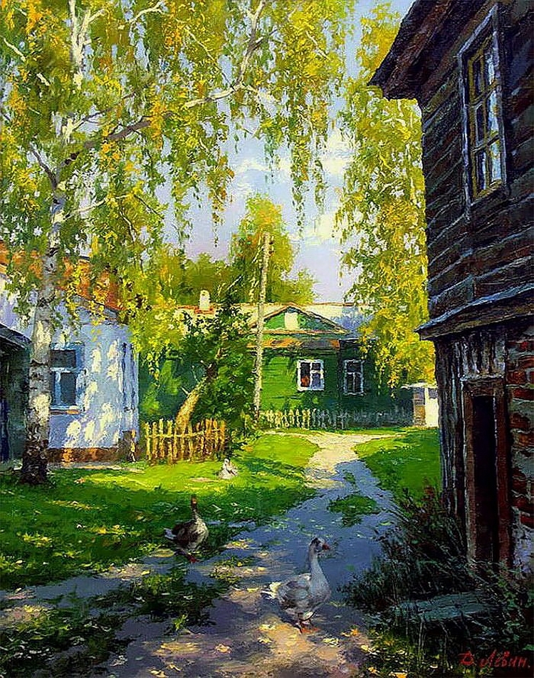 Вдали от суеты: деревенская живопись Дмитрия Лёвина 25