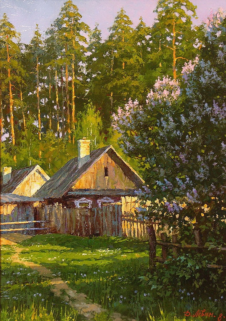 Вдали от суеты: деревенская живопись Дмитрия Лёвина 4