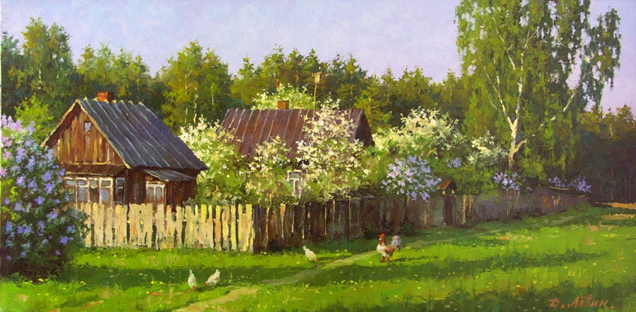 Вдали от суеты: деревенская живопись Дмитрия Лёвина 6