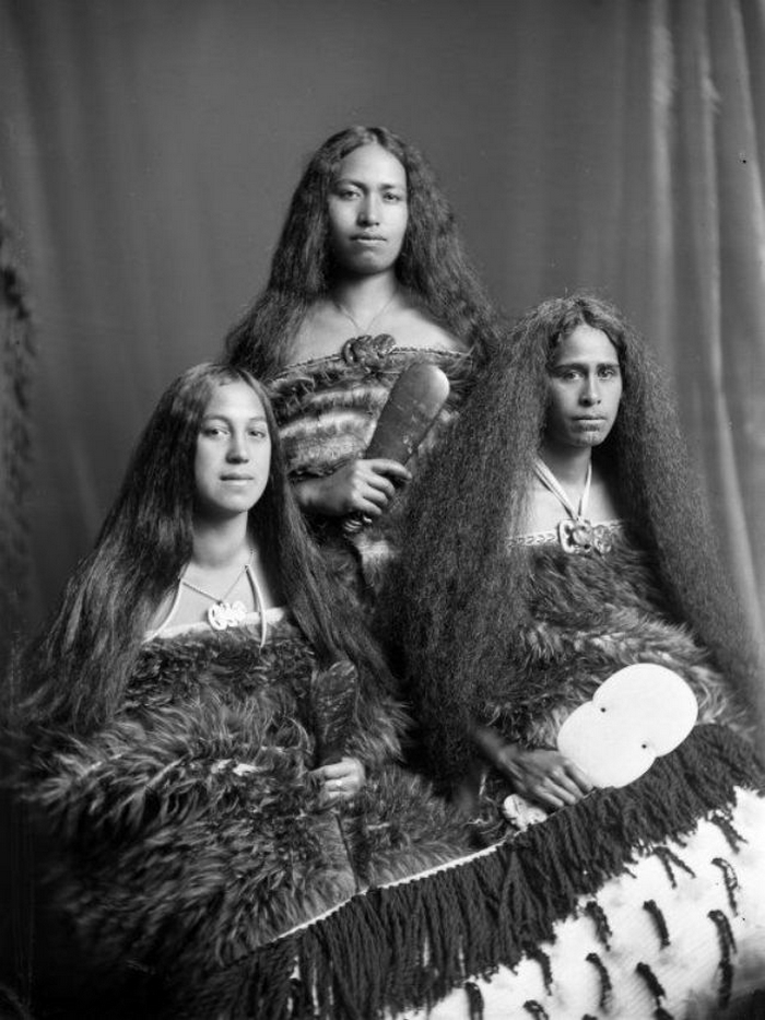 Моко: женщины маори со священными татуировками в портретах начала 20 века 11