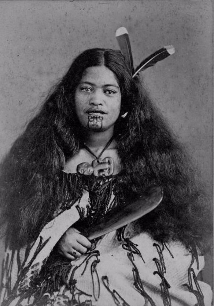 Моко: женщины маори со священными татуировками в портретах начала 20 века 30