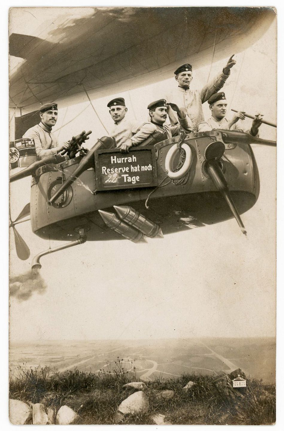 Армейский юмор и возможности мастеров фотошопа в фотографиях 1912-1945 годов 4
