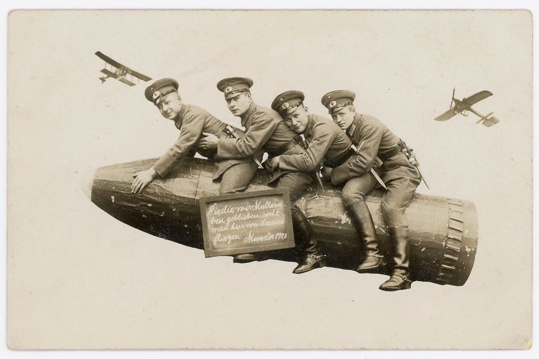 Армейский юмор и возможности мастеров фотошопа в фотографиях 1912-1945 годов 6