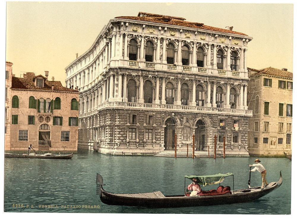 Цветные фотохромные ретро фотографии Венеция Италия 34