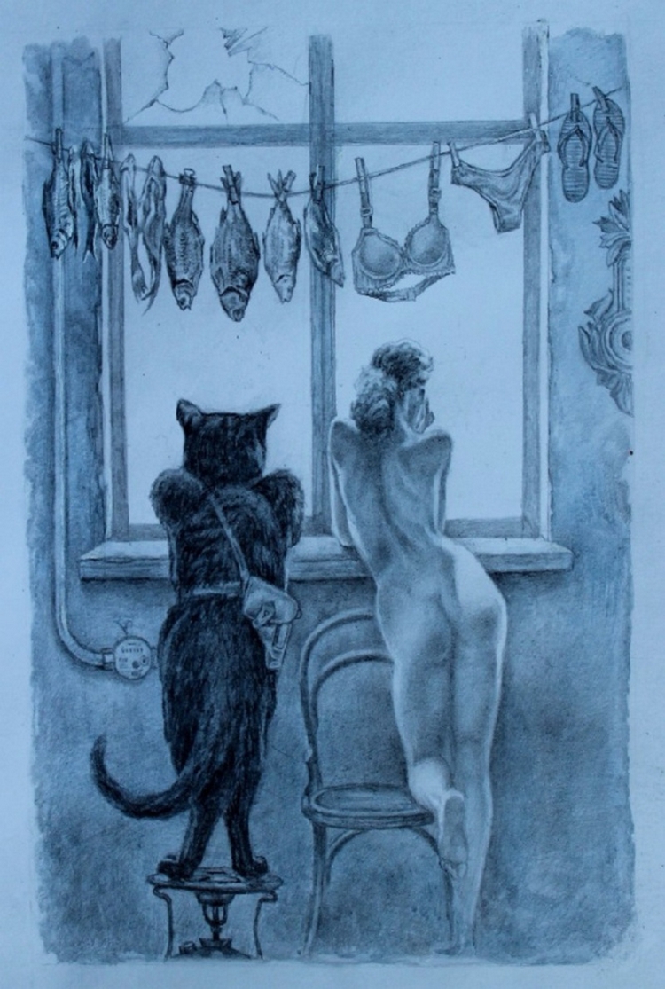 Хлёсткие иллюстрации к «Мастеру и Маргарите» от художника Александра Ботвинова  21