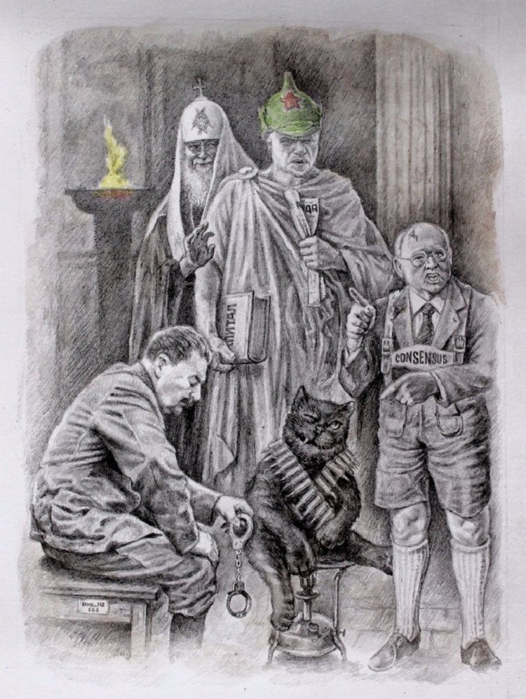 Хлёсткие иллюстрации к «Мастеру и Маргарите» от художника Александра Ботвинова  6