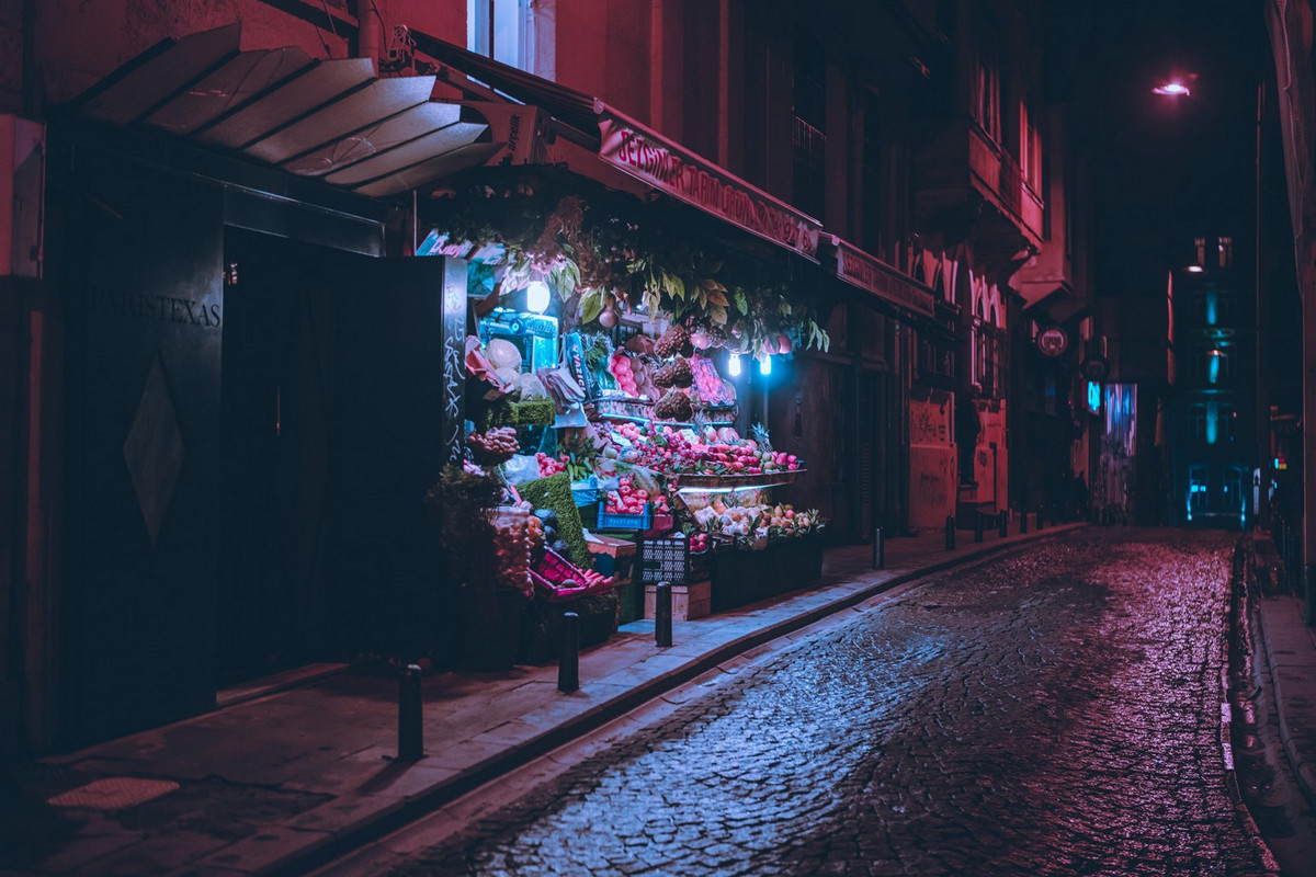 Ночные города в неоновом свете. Фотограф Эльза Бледа 11