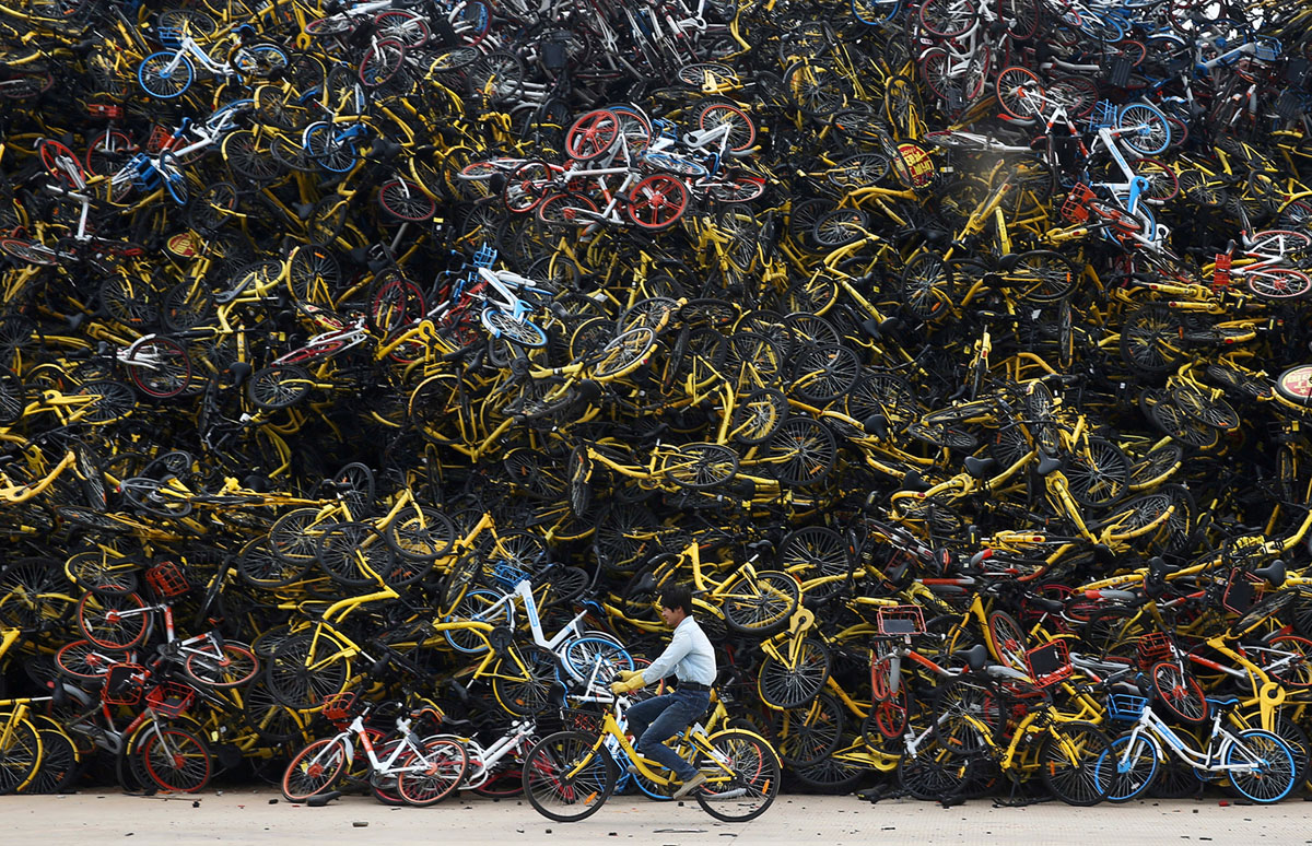 Велопрокат в Китае. Фоторепортаж 1