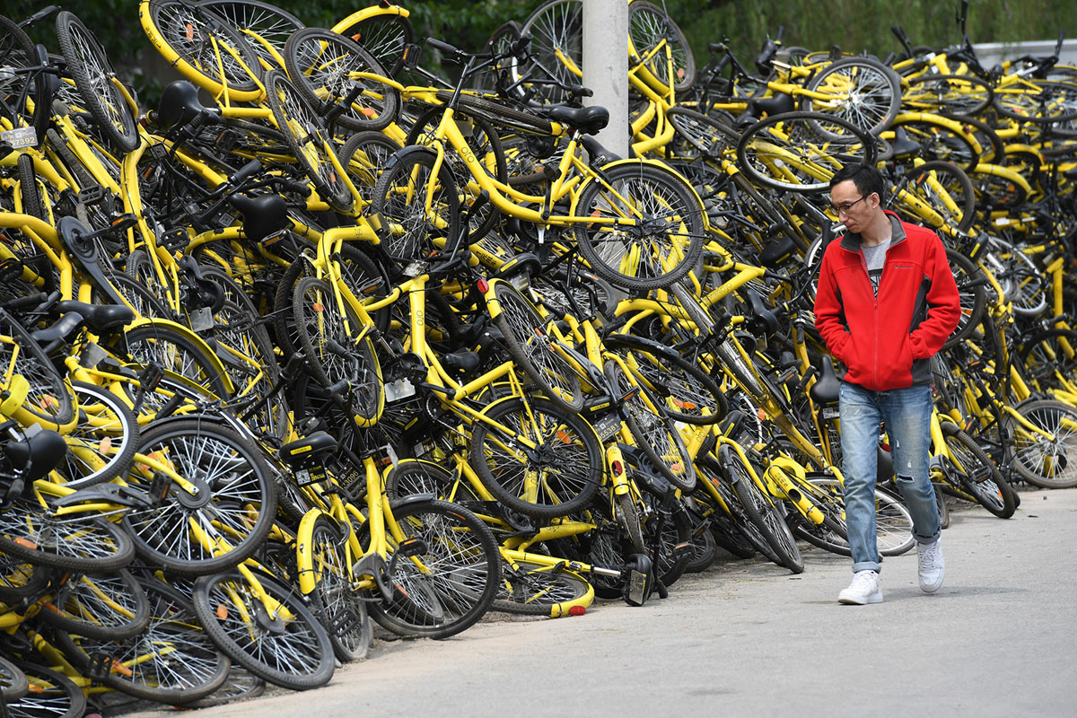 Велопрокат в Китае. Фоторепортаж 12