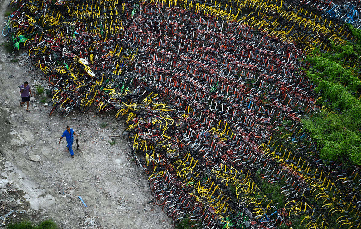Велопрокат в Китае. Фоторепортаж 15