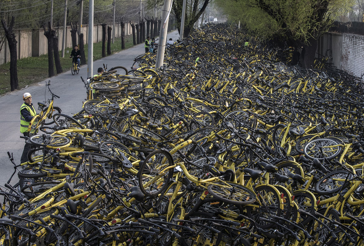 Велопрокат в Китае. Фоторепортаж 26
