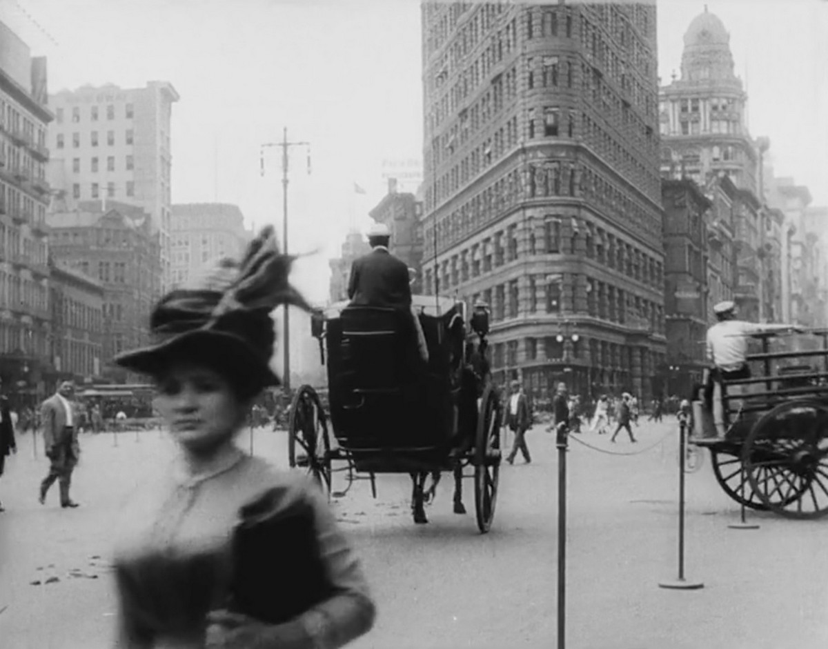 Видеосъёмка путешествия улицами Нью-Йорка в 1911 году  2