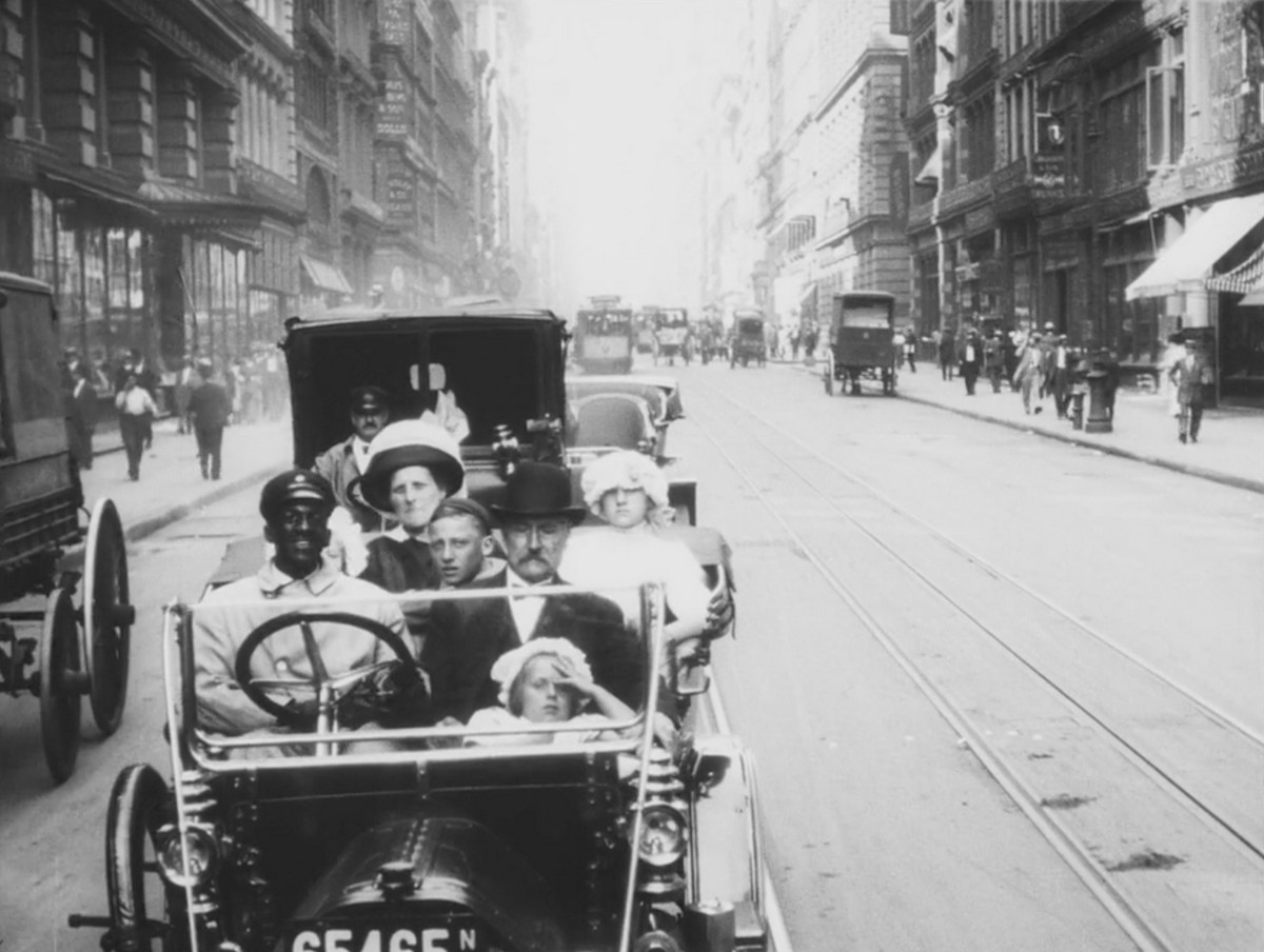 Видеосъёмка путешествия улицами Нью-Йорка в 1911 году  5