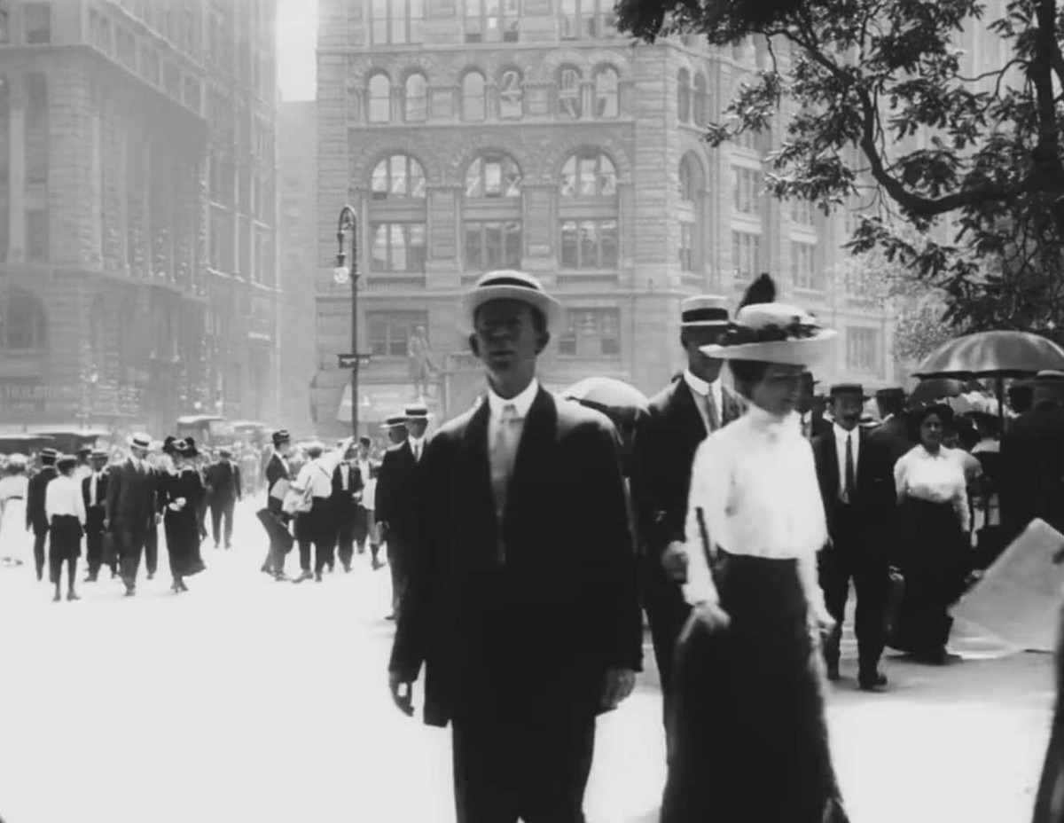 Видеосъёмка путешествия улицами Нью-Йорка в 1911 году  6