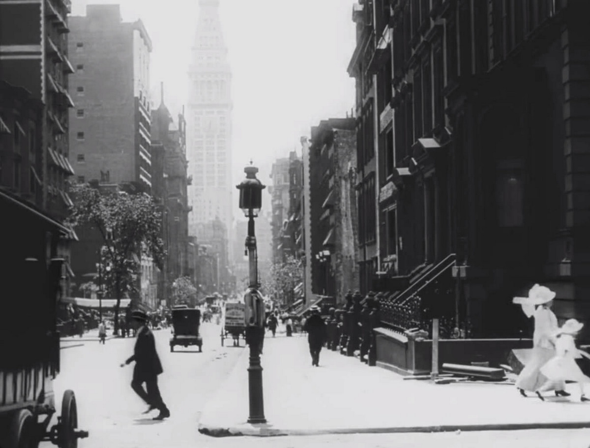 Видеосъёмка путешествия улицами Нью-Йорка в 1911 году  7