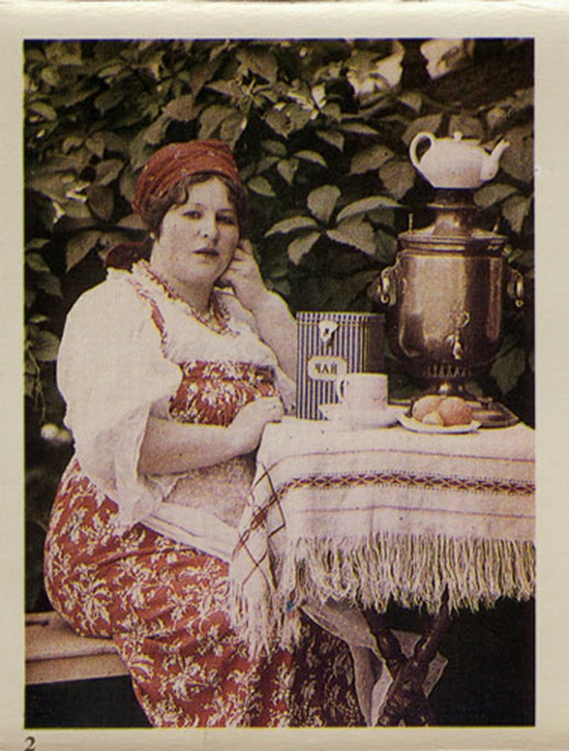 "русский стиль" в портрете, Петр Веденисов -  - цветная фотография в царской России - цветная фотография в Российской империи