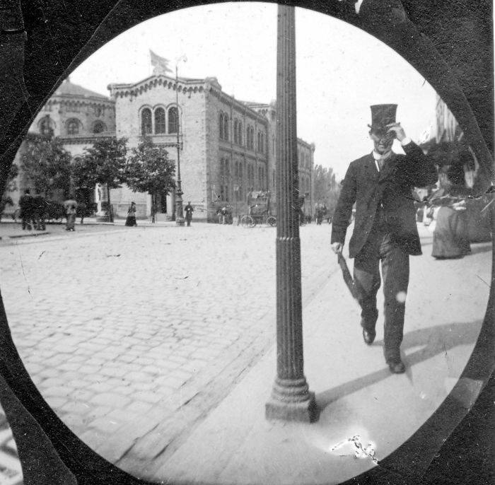 Осло в конце 19-го века на уличных кадрах, снятых шпионской фотокамерой   52