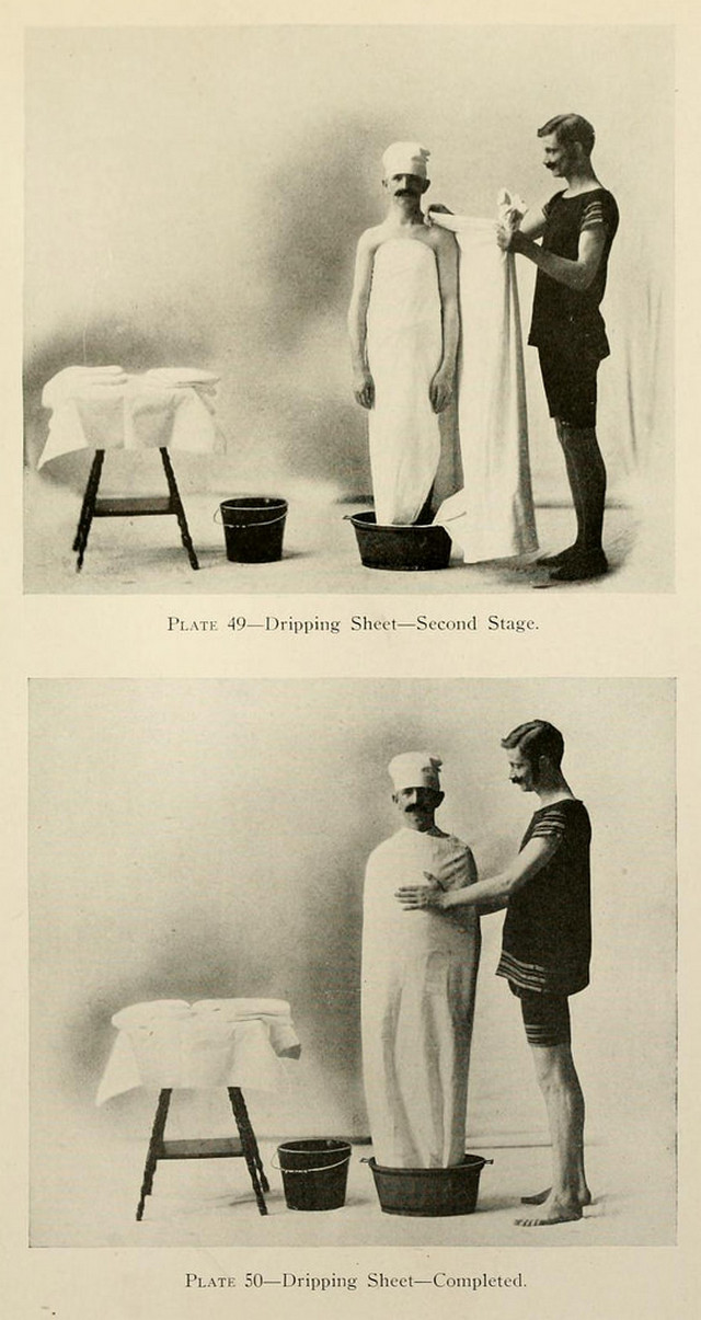 Душ, пар и клизма от паранойи и алкоголизма: иллюстрации из «Практической гидротерапии» 1909 года 12