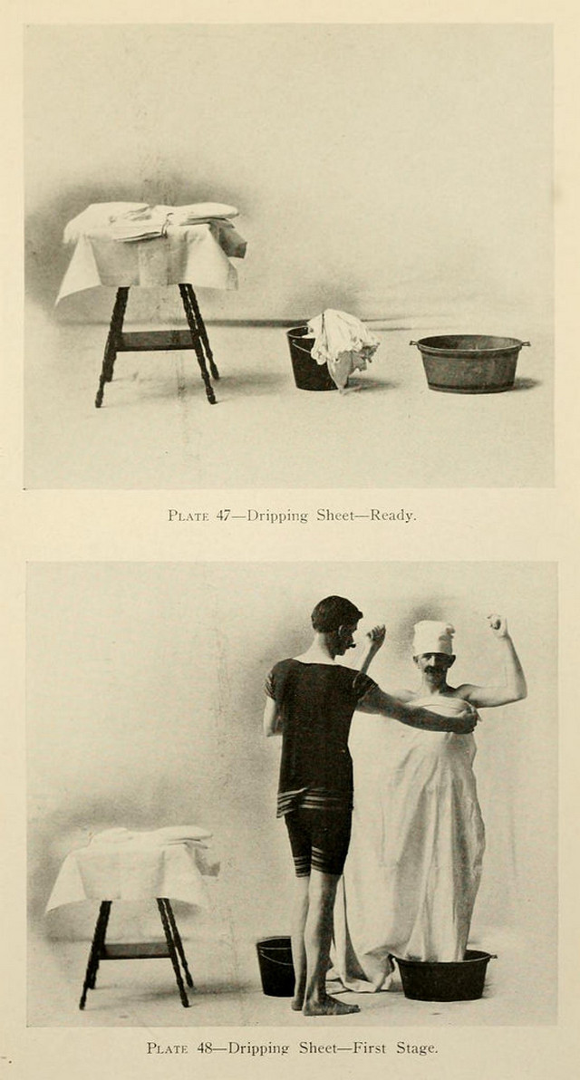 Душ, пар и клизма от паранойи и алкоголизма: иллюстрации из «Практической гидротерапии» 1909 года 13
