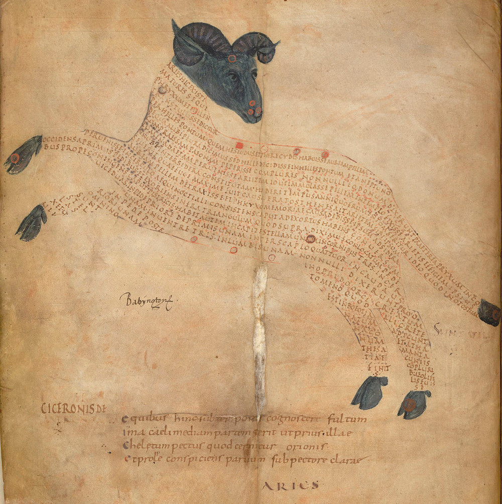«Арат»: астрономия и искусство каллиграммы в манускрипте 9-го века 1