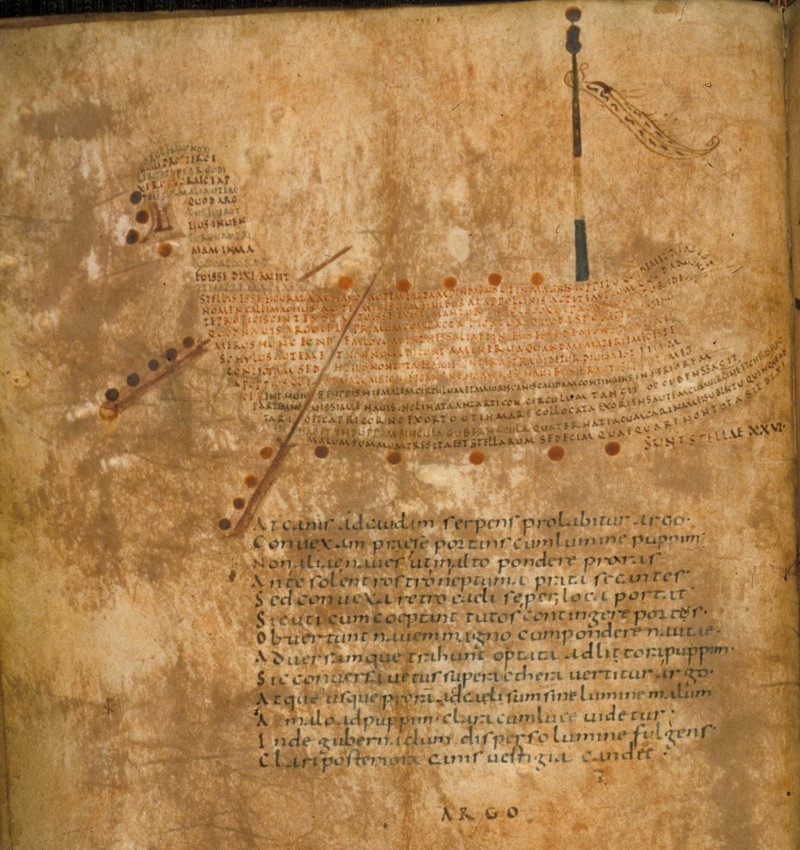 «Арат»: астрономия и искусство каллиграммы в манускрипте 9-го века 14