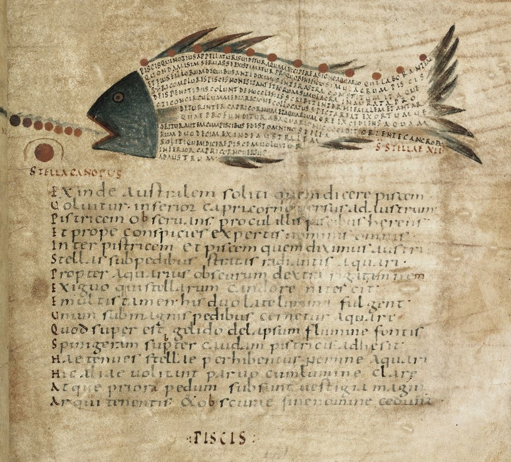 «Арат»: астрономия и искусство каллиграммы в манускрипте 9-го века 17