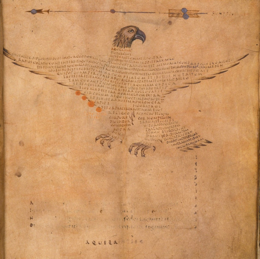 «Арат»: астрономия и искусство каллиграммы в манускрипте 9-го века 9