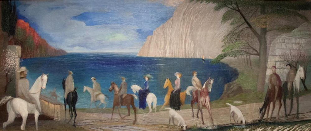 всадники на пляже. 1909 г. 
